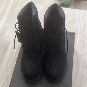 Black Timberland boots